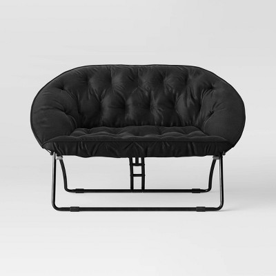 room essentials black futon