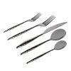 Godinger Silver 20pc Avelino Graphite Stainless Steel Flatware Set: 18/10 Steel, Dishwasher-Safe, Service for 4 - 2 of 2