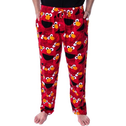 Sesame Street Adult Elmo Expressions Soft Polyester Pajama Pants