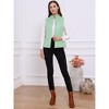 Allegra K Women's Stand Collar Lightweight Gilet Quilted Zip Vest - 3 of 4