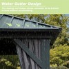Gloweer Hardtop Gazebo, Outdoor Aluminum Frame Canopy with Galvanized Steel Roof, Permanent Metal Pavilion with Curtains and Netting - 4 of 4