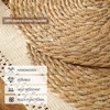 Aoibox Round Woven Placemats Set of 12, Boho Rattan Chargers for Dinner Plates, Rustic Wicker Place Mats, Straw Braided Table Placemats for Dining - 4 of 4