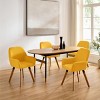Art Leon Fabric Upholstered Swivel Dining Chair, Set of 2 - 4 of 4