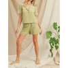Women's Collared Button Top - paper crane - 4 of 4
