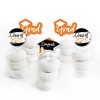 Big Dot of Happiness Orange 2025 Graduation Party - Dessert Cupcake Toppers - Clear Treat Picks - Set of 24 - 2 of 4