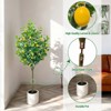 Artificial Lemon Tree, 5FT Faux Planter Potted Fake Tree, Fake Lemon Plant in Pot for Home Living Room Office, Indoor Lemon Decorations - 2 of 4