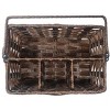 KOVOT Poly-Wicker Woven Cutlery Storage Organizer Caddy Tote Bin Basket for Kitchen Table, Measures 9.5" x 6.5" x 5" - 4 of 4