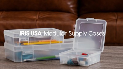 Large Clear Plastic Stackable Storage Boxes with Latching Lids, 10-Pack