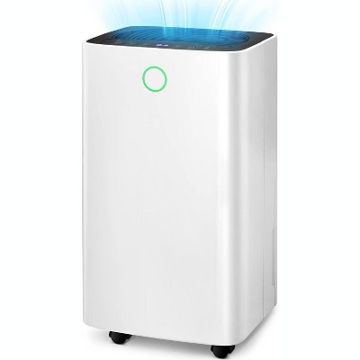 R.W.FLAME 25 Pint Portable Dehumidifier for Home & Basement, High-Efficiency Quiet Air Dryer with 12-Hour Timer, Auto and Manual Drain, White