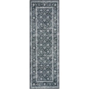Hallway Runner Rug Washable Non-Slip Vintage Faux Wool Area Rugs for Entryway Indoor Kitchen Laundry Bedroom Living Room - 1 of 4
