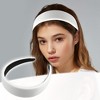 Unique Bargains Faux Leather Headband Hairband for Women 1.6 Inch Wide 1Pcs - 2 of 4