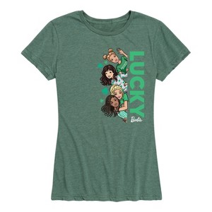 Women's - Barbie - St. Patrick's Day Lucky Short Sleeve Graphic T-Shirt - 1 of 4