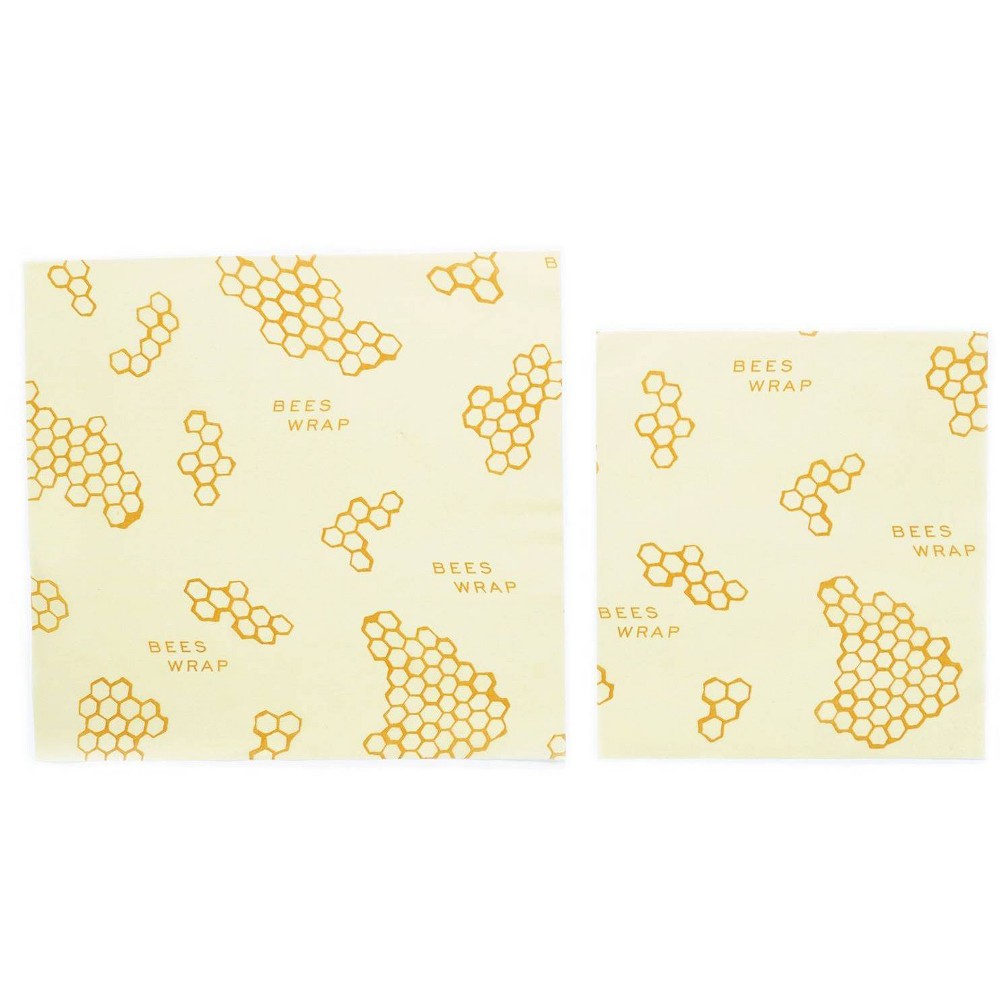 Bee's Wrap Reusable Beeswax Compostable Food Wraps - 2ct