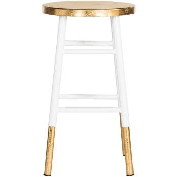 Emery Dipped Gold Leaf Counter Stool  - Safavieh