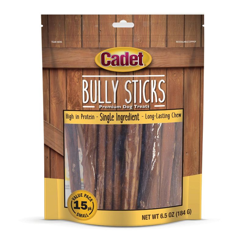 Cadet Small Bully Sticks 4-6" Beef Dog Treats, 1 of 7