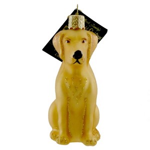 Old World Christmas 4.0 Inch Labrador Retriever Yellow Dog Lab Best Friend Tree Ornaments - 1 of 2