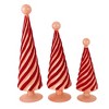 Cody Foster 12.75 In Flocked Spiral Trees Christmas Decorative Tree Set , Lightweight Christmas Decor Valentine's Day (3PC) - 3 of 4