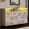 8 Drawers Dresser with LED Light and Charging Station for Bedroom - 4 of 4