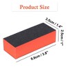 Unique Bargains Sponge Nail Finishing Buffer Buffing Block Manicure File Polishing Smooth Tool Black Red 10 Pcs - 4 of 4