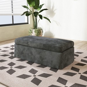 Mlmh & Kngwa 46" W Rectangle Upholstered Ottoman Bench - 1 of 4