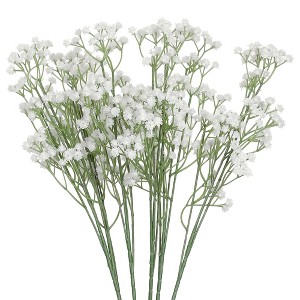 Unique Bargains Artificial Decoration Wedding Baby Breath Flowers 25.2" 6 Pcs - 1 of 4