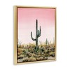 Stupell Industries Saguaro Glow Cactus Floating Frame Canvas Art - 2 of 4