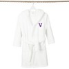 Personalized Linum Kids 100% Polyester SUPER PLUSH Double Brushed Hooded Bathrobe in Purple Bookman Font - 3 of 3