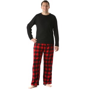 #FollowMe Mens Polar Fleece Pajama Pants Set  Ultra-Warm Sleepwear & PJs - 1 of 3