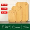 Royal Craft Wood Premium Set of 3 Bamboo Cutting Boards for Kitchen - Wooden Cutting Board & Serving Tray with Juice Groove for BBQ, Fish & Vegetables - 2 of 4