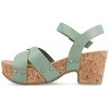 Journee Collection Womens Valentina Ankle Strap Platform Sandals - 2 of 4