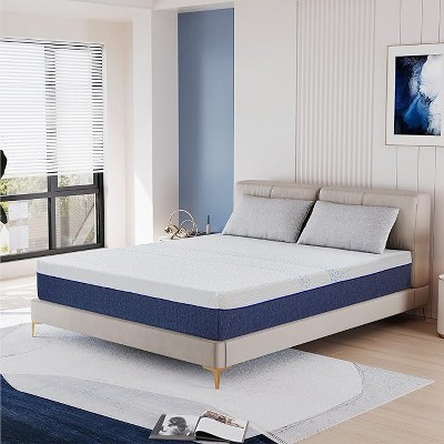 BAFODE California King Mattress 12 Inch Charcoal Memory Foam Mattress in a Box Fiberglass Free