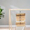 12 Pack Premium Wooden Pants Hangers with Non-Slip Felt, 360° Swivel Hook, Smooth Finish for Tight Hold - 2 of 4