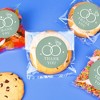 Big Dot of Happiness Sage Green Wedding Thank You Stickers and Clear Cookie Bags, Cellophane Treat Bags 4.25x7 IN for Candy or Baked Goods - 25 Count - 3 of 4