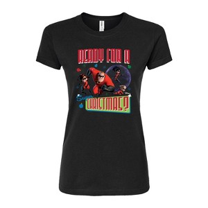 Women's - Disney - Ready For A Super Christmas Fitted Graphic T-Shirt - 1 of 3