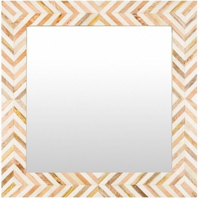 Mark & Day Trimithi 24"H x 24"W Global Brown Decorative Wall Mirrors