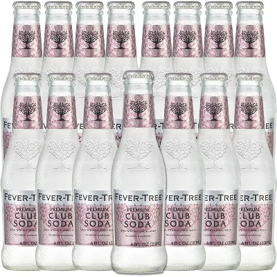 Fever Tree Club Soda - Premium Quality Mixer - Refreshing Beverage for Cocktails & Mocktails 200ml Bottles