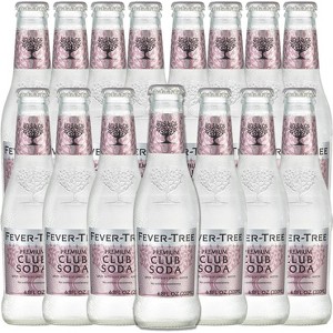 Fever Tree Club Soda - Premium Quality Mixer - Refreshing Beverage for Cocktails & Mocktails 200ml Bottles - 1 of 4
