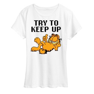 Women's - Garfield - Try To Keep Up Short Sleeve Graphic T-Shirt - 1 of 4