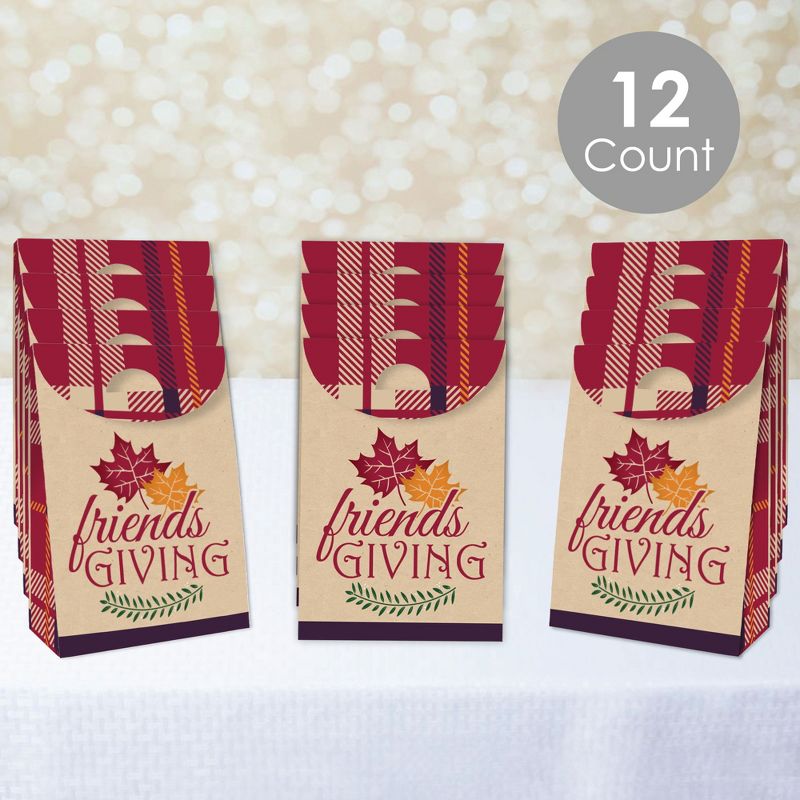 Big Dot of Happiness Friends Thanksgiving Feast - Friendsgiving Gift Favor Bags - Party Goodie Boxes - Set of 12, 3 of 10