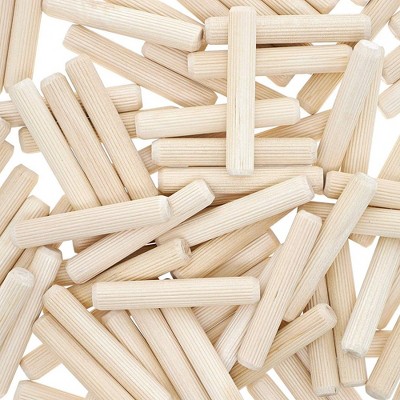 Bright Creations 100-Pack Wood Dowel Rod Pins for furniture repairs DIY Arts and Crafts, 2.3x0.4 in
