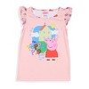 Peppa Pig Toddler Girls' I'm Peppa Pig Snort Sleep Pajama Set Pink - 3 of 4