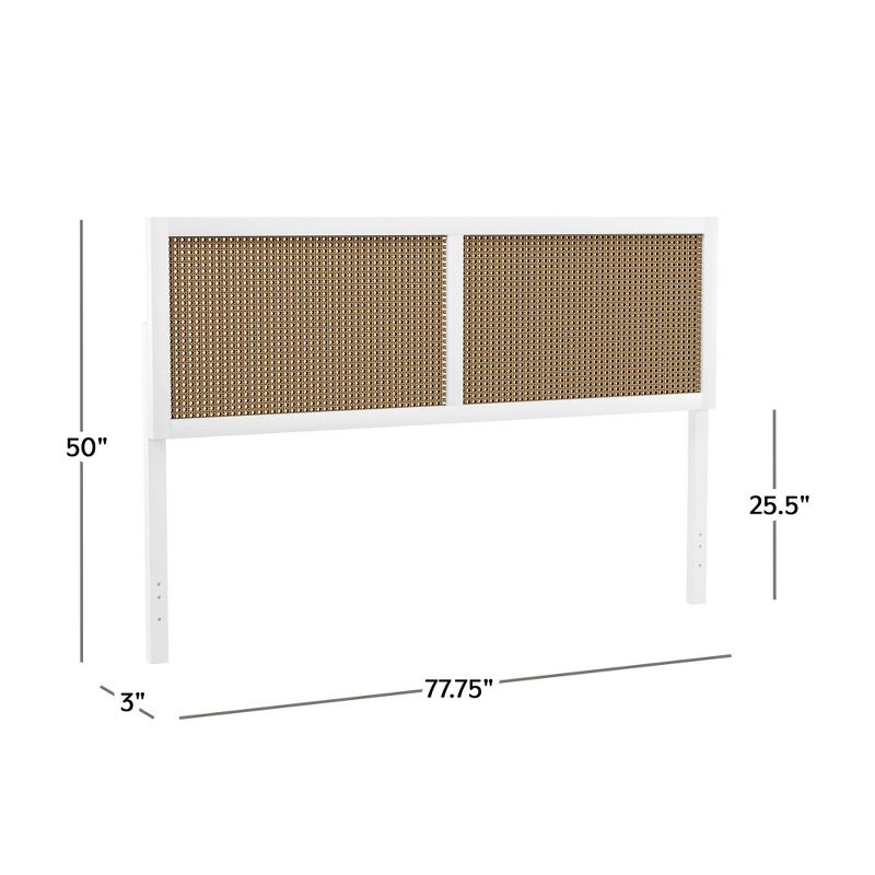 Serena Wood and Cane Panel Headboard - Hillsdale Furniture, 4 of 13