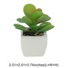Unique Bargains Artificial Plants Ceramic Pot 2.01"x2.01"x5.51" 1 Pc - 3 of 4