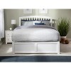 Full Size Platform Bed - Modern Design with 2 Underbed Drawers & Turbo Charger - White Finish - 4 of 4