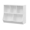 Small Kids Bookshelf,Playroom Furniture Book Case,Nursery Bookshelf with Toy Storage Organizer for Toddler Children - image 3 of 4