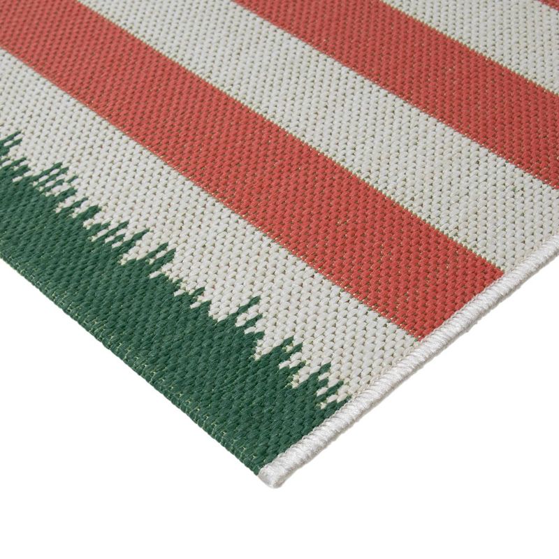 Preppy Stripes Outdoor Rug Coral - Project 62™, 2 of 4