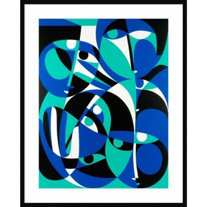 Amanti Art 33" x 41" Seeking Out by Ron Waddams Wood Framed Wall Art Print : Contemporary Lithograph, Hardwood Frame, Wire Mount - 1 of 4