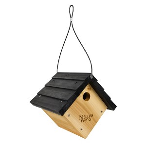 Nature's Way 8" Cedar Hanging Wren Bird House Natural Wood: Insect-Resistant, Easy Clean-Out, Air Vents - 1 of 4