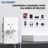ELEGRP USB Outlet Receptacle, 20 Amp Outlet with USB C and USB A Port,21W Duplex Tamper Resistant Wall Outlet, Wall Plate Included, UL Listed, White - 4 of 4