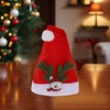 Unique Bargains Christmas Hat Polyester Non-Woven Fabric Red 10.83"x15.35" 1 Pc - 2 of 4